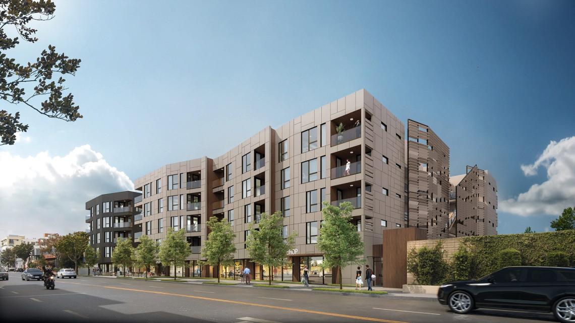 New angles of mixeduse project at 1527 Lincoln in Santa Monica